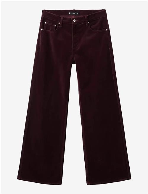 Mango | Wide Leg Velvet Jeans | 34