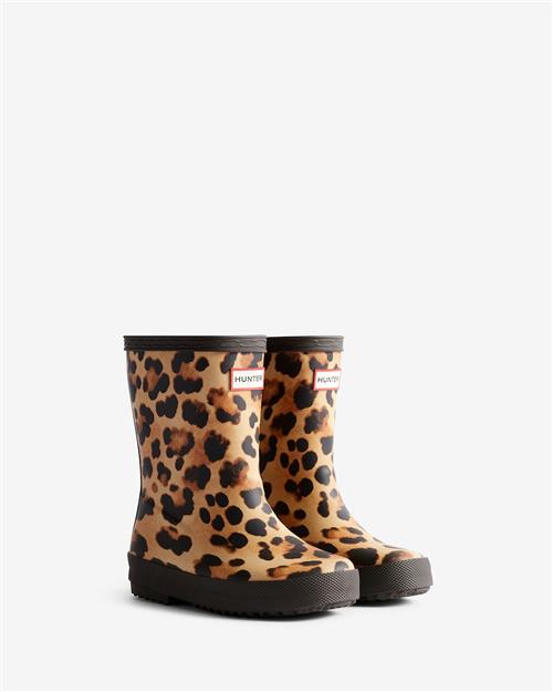 Hunter Kid's First Leopard Print Boot Leopard Print Chocolate Brown 23 EU  Brun  23 EU  unisex