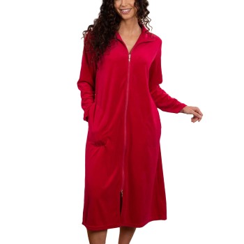 Trofé Trofe Velvet Zip Robe Rosa polyester X-Large Dame