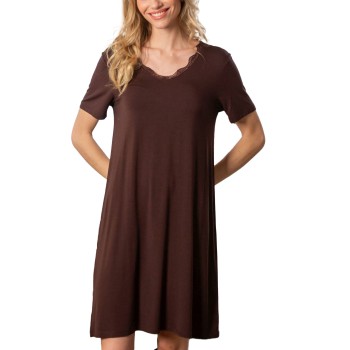 Trofé Trofe Viscose Nightdress Brun viskose Medium Dame