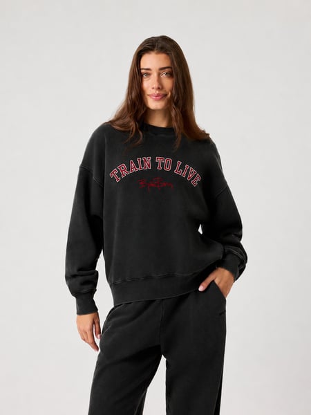 Björn Borg Studio Oversized Sweatshirt Sort, L