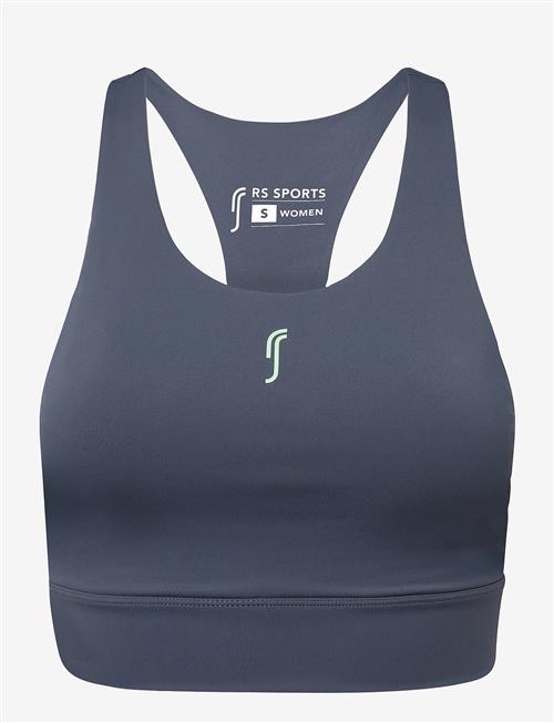 RS Sports | Women's Stretch Tech Sports Bra Logo (Deep Grey/Ace Yellow,Xl,St) | XS