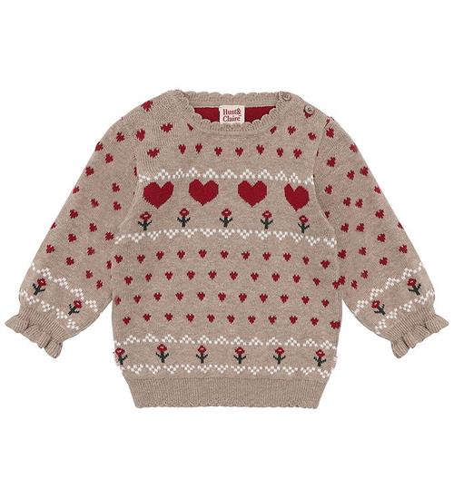 Hust and Claire Bluse - Strik - HCPusle - Biscuit