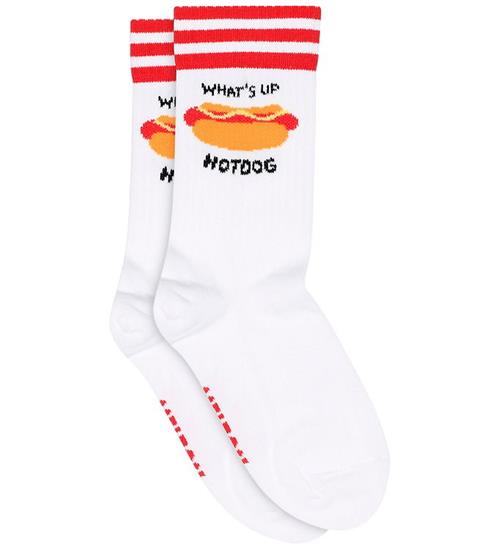 Melton Strømper - Hotdog - White