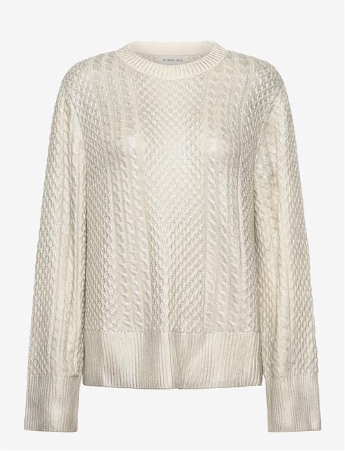 Malina | Lune Cable Knitted Meatallic Sweater | S