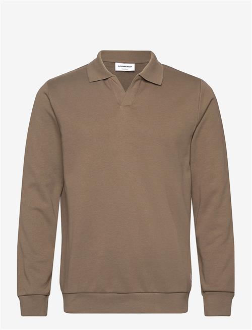 Se Lindbergh | Jersey Split Neck W. Collar L/ | S hos Booztlet
