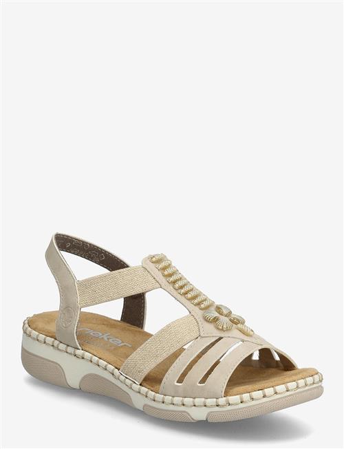 Rieker | Rieker Ladies' Sandals 66201-62 Beige | 41