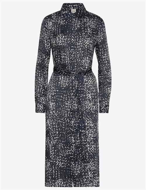 Calvin Klein | Printed Textured Satin Ls Shirtd | S