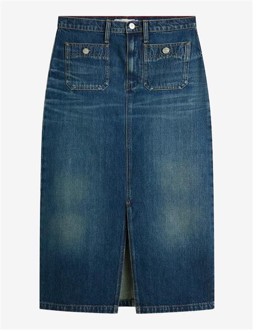 Tommy Hilfiger | Dnm Nate Midi Straight Skirt Hw | 38
