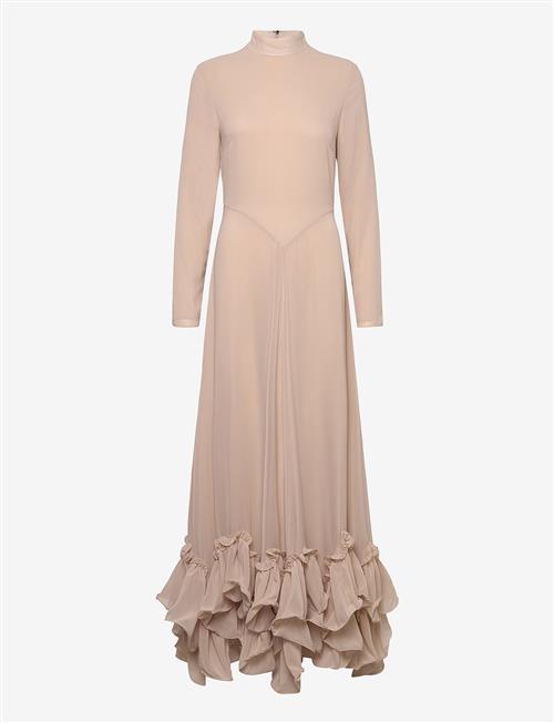 ROTATE | Chiffon Maxi Ruffle Dress | 34