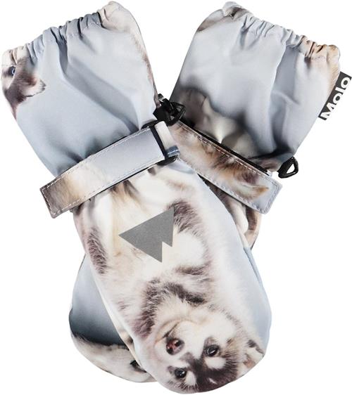 Molo Igor Mittens Husky Cubs Husky Cubs 3-5 Y  Blå  3-5 år  unisex
