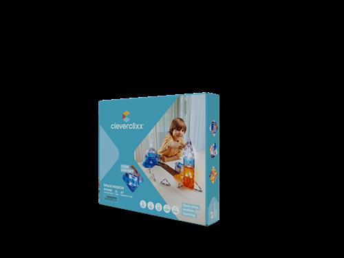 Cleverclixx 47 Stk. Magnetiske Brikker Space Mission  Blå  One Size 3+ Years unisex