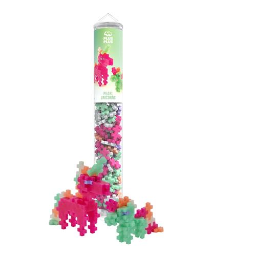Plus-Plus 100 Stk. Pearl Unicorns  Pearl Unicorns One Size  Grøn  One Size 7+ Years unisex