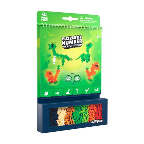 Plus-Plus Activity Pad 125 Stk. Dinosaurs  Dinosaurs One Size  Grøn  One Size 5+ Years unisex
