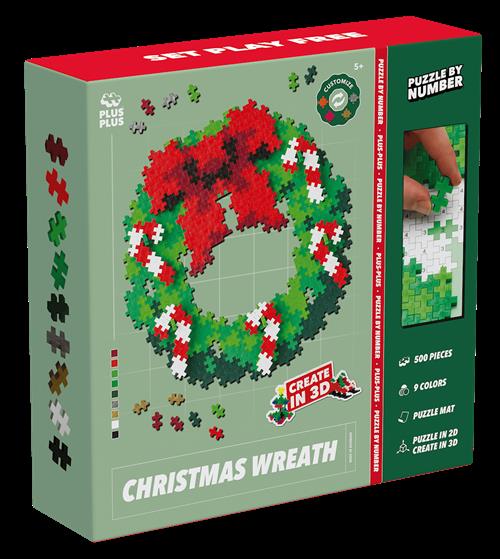 Plus-Plus Talløsning Christmas Wreath  Christmas Wreath One Size  Grøn  One Size 5 Years + unisex
