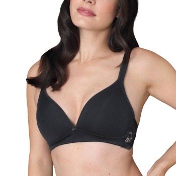 sassa BH Natural Experience Soft Bra Sort viskose C 95 Dame