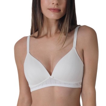 sassa BH Natural Stripe Padded Soft Bra Benhvid viskose B 80 Dame