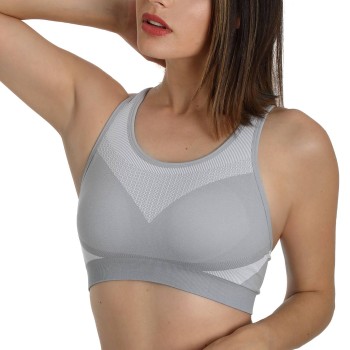 sassa BH Racerback Sports Bra Grå Medium Dame