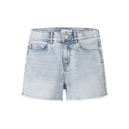 NAME IT Denim Shorts Rose Mom Light Blue Bleached Denim