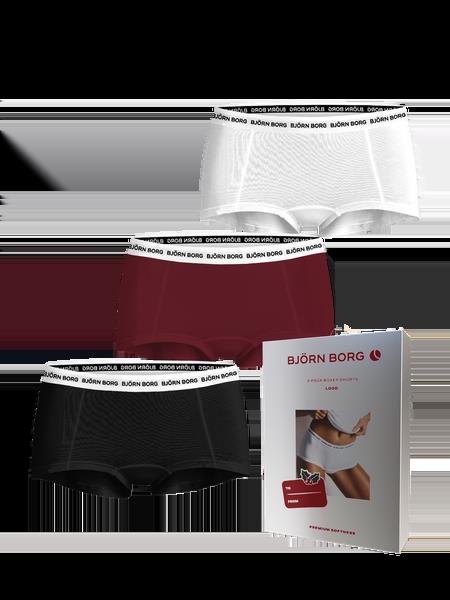 Björn Borg Logo Boxer Shorts 3-pack Sort, M