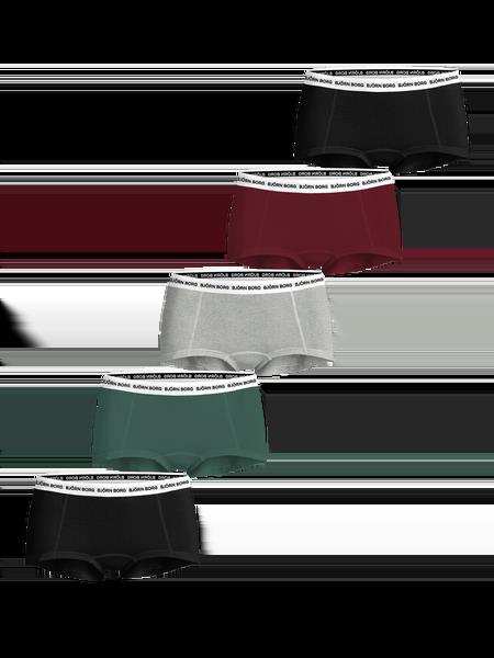 Björn Borg Logo Boxer Shorts 5-pack Sort, M