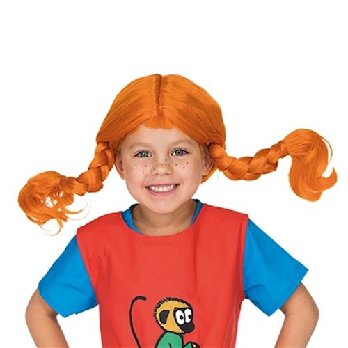 Micki Pippi Wig Orange One Size  Orange.  One Size 3+ Years unisex