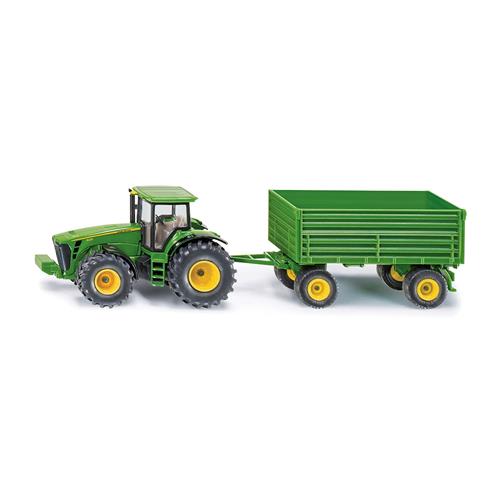 Siku John Deere Tractor with Trailer, 1:50 Green One Size  Grøn  One Size 3+ Years unisex