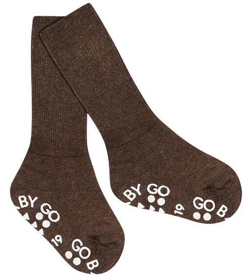 GoBabyGo Strømper - Non-Slip - Brown Melange