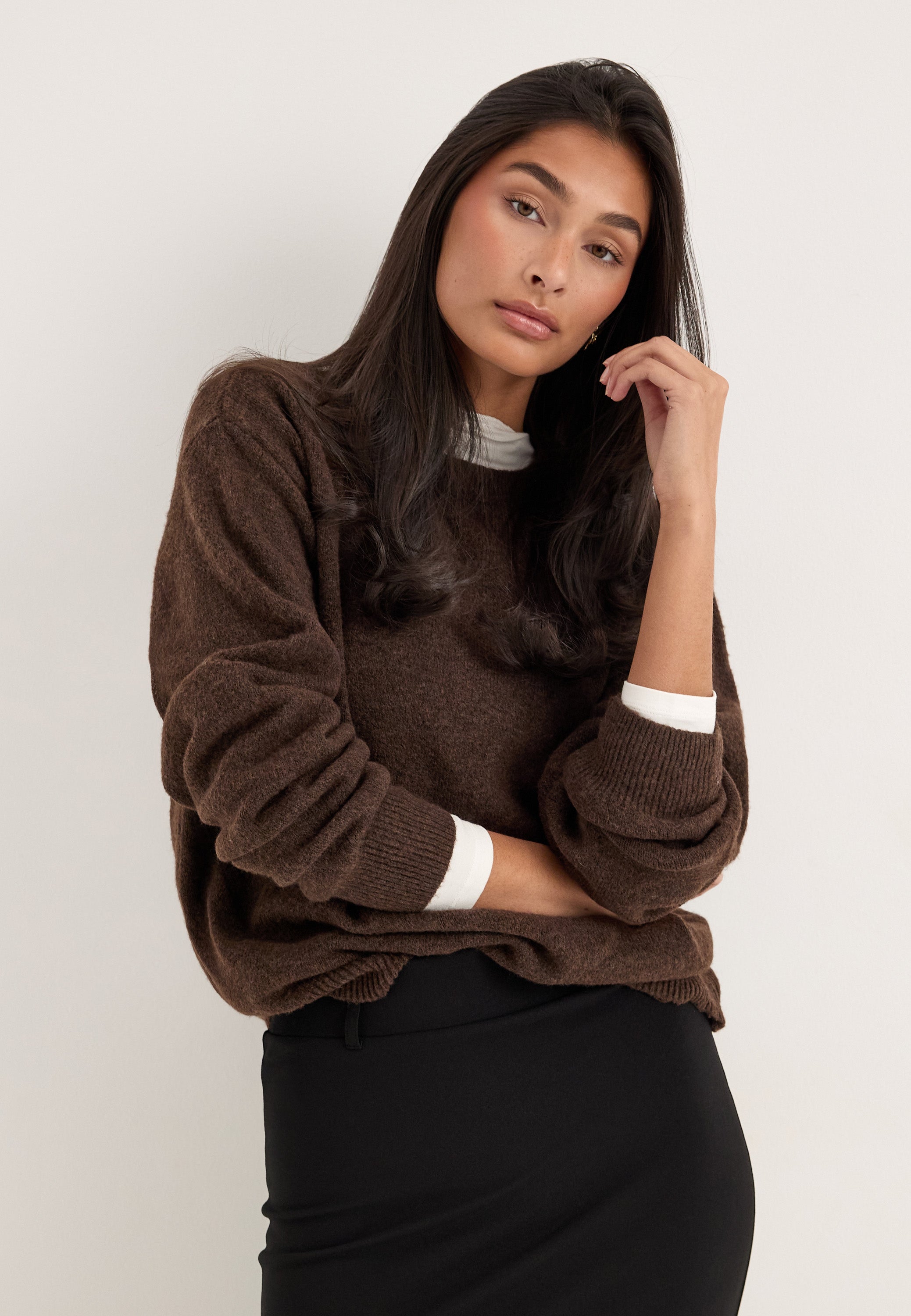 PIECES Pcsally Ls O-neck Knit Noos Bc