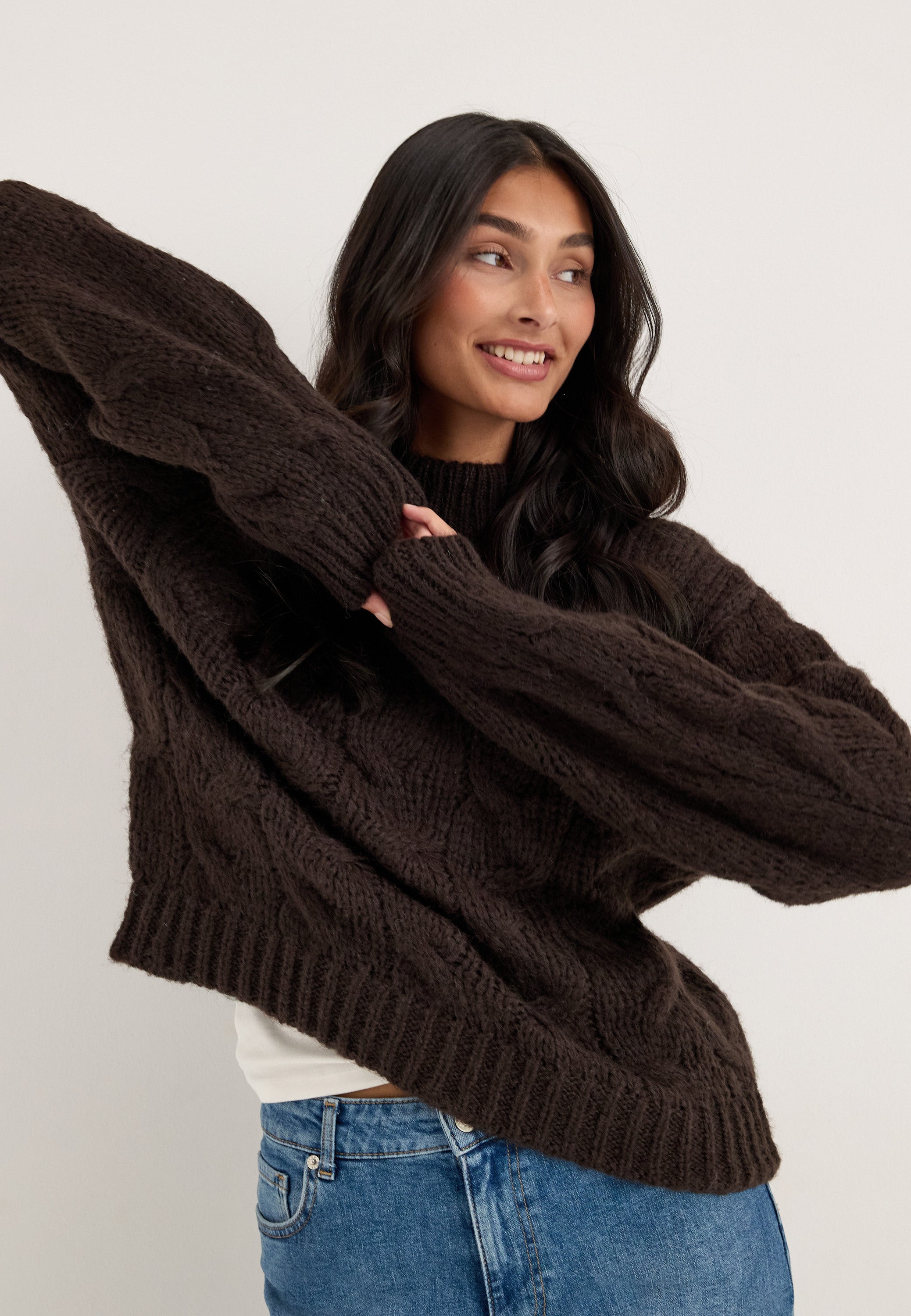 VERO MODA Vmmaybe Ls High Neck Cable Pullover