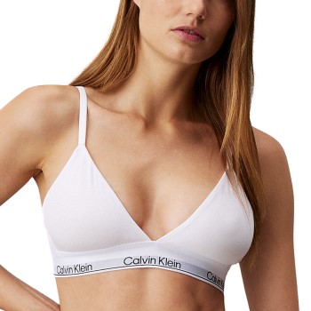 Calvin Klein BH 2P Modern Cotton Lightly Lined Triangle Hvid Large Dame