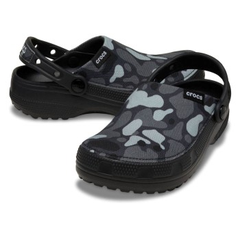 Crocs Crafted Camo Clog Sort/Grå US M9/W11 (EU 42-43)