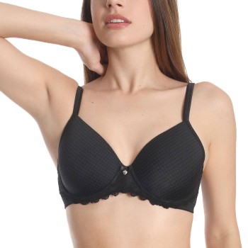 sassa BH Beautiful Classic Padded Underwired Bra Sort polyamid B 90 Dame