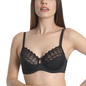 sassa BH Beautiful Classic Underwired Bra Sort polyamid E 90 Dame