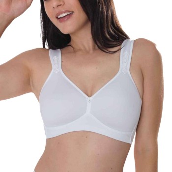 sassa BH Beautiful Embroidery Soft Spacer Bra Hvid polyamid E 90 Dame