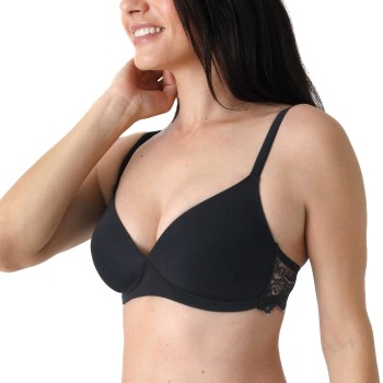 sassa BH Silk Touch Soft Bra Sort modal B 85 Dame