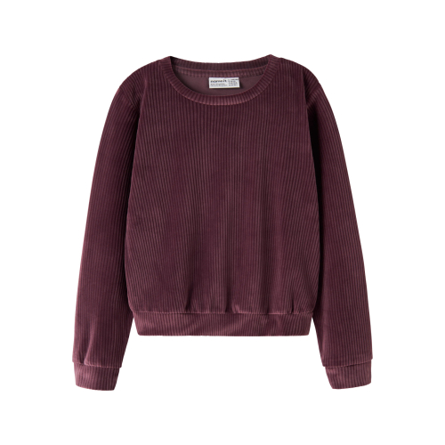 NAME IT Velour Sweatshirt Veloa Catawba Grape