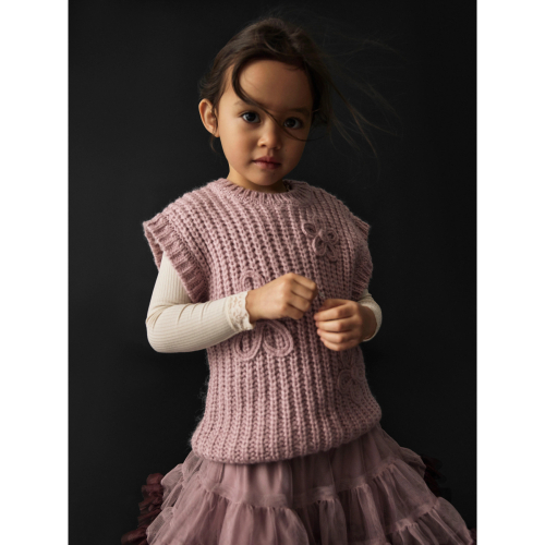 NAME IT Strik Vest Rina Mauve Shadows