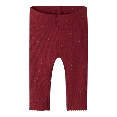NAME IT Glimmer Leggings Rosally Red Dahlia