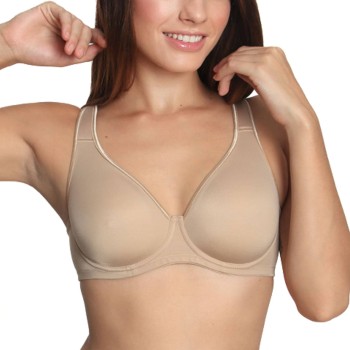 sassa BH Basic Control Underwired Bra Beige E 75 Dame