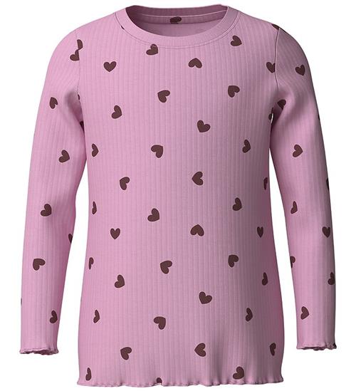 Name it Bluse - NmfVemma - Full Blooming Pink/Heart