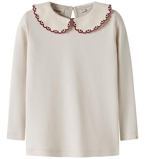 Lil Atelier Bluse - NmfFundo - Lia - Turtledove/Biking Red