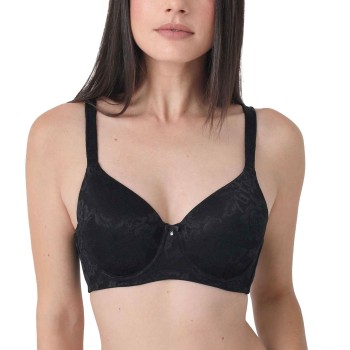 sassa BH Allover Lace-Jacquard Padded Bra Sort polyamid E 90 Dame