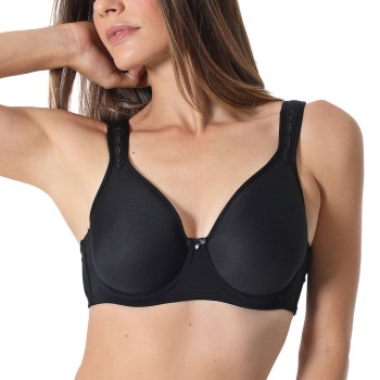 sassa BH Beautiful Embroidery Spacer Bra Sort polyamid C 95 Dame
