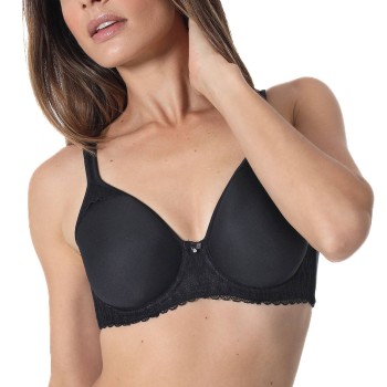 sassa BH Feminine Micro Spacer Bra Sort polyamid B100 Dame