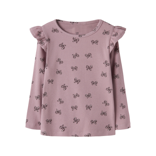NAME IT Bluse Rulies Mauve Shadows