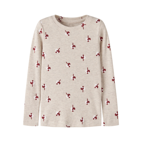 NAME IT Modal Bluse Risakab Peyote Melange