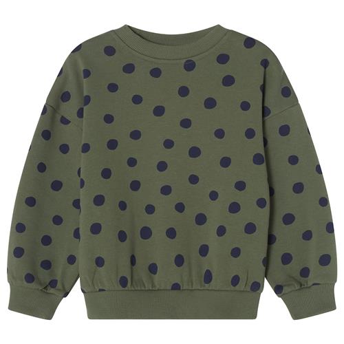 Kuling Valencia Sweatshirt Forest Green Dots Forest Green Dots-74/80 cm  Grøn  74/80 cm  unisex
