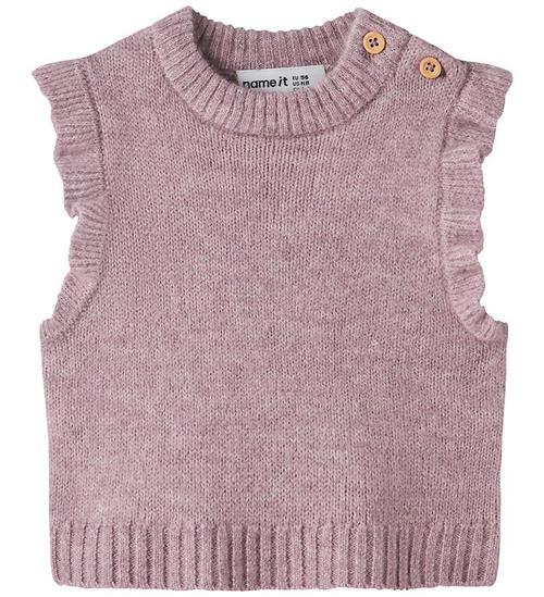 Name It Vest - Strik - NbfRosely - Mauve Shadows