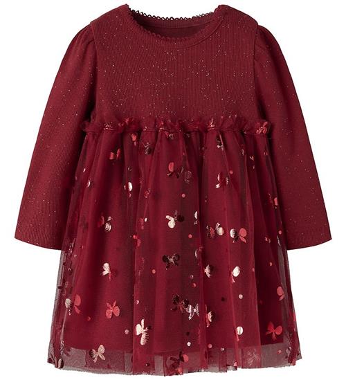 Name It Kjole - NbfRosally - Red Dahlia